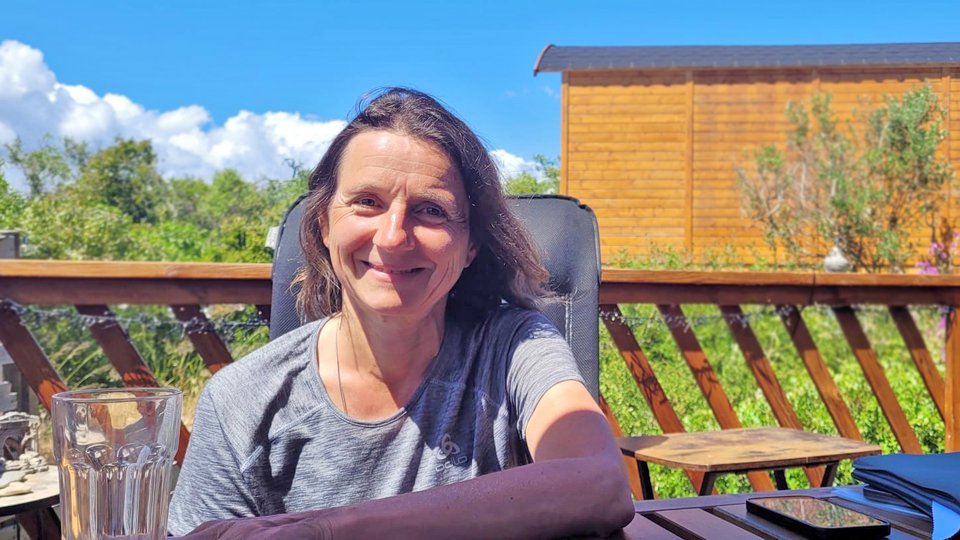 Mandy Ahlendorf während einer Workation an der Algarve